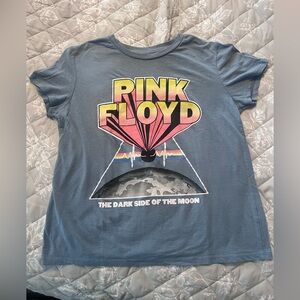 Pink Floyd Graphic Tee in Blue with Multicolor Print